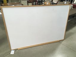 White Board 72" x 48" Oak Trim