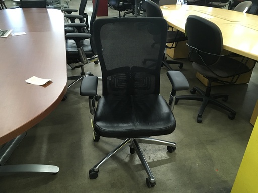 Haworth Zody Chair Mesh/Black Leather Seat