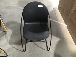 Stack Chairs Black w Arms