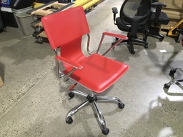 Huddle Chair Red w/chrome base