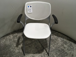 White Plastic Chair No Arms