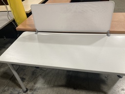 Steelcase Training Table w screen -24x48 White