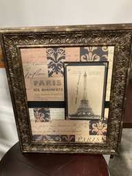 21x25" Framed Art - Eiffel Tower Paris