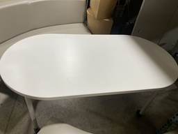 24x60 Oval Training Table - on casters