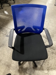 Task Chair - Blue Mesh and Black Seat