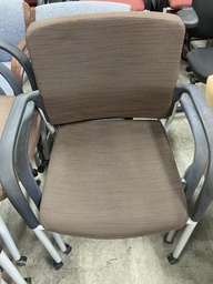 Paoli Brown Guest Chair on Casters