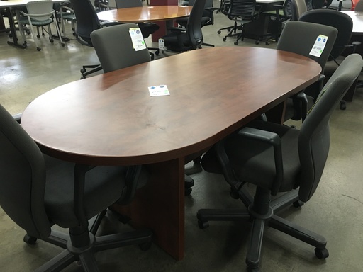 6' Cherry Race Track Conference Table