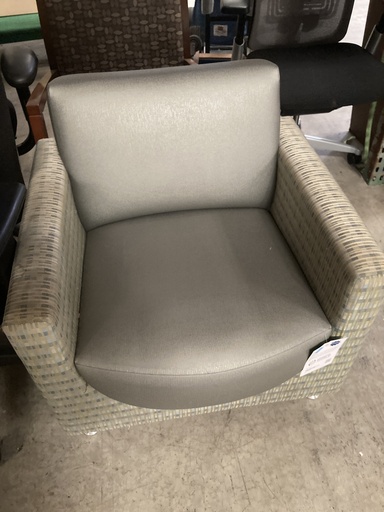 Silver Club Chair