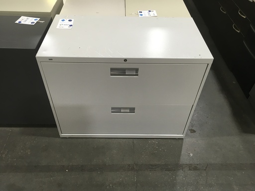 2 Drawer Lateral Lt Grey